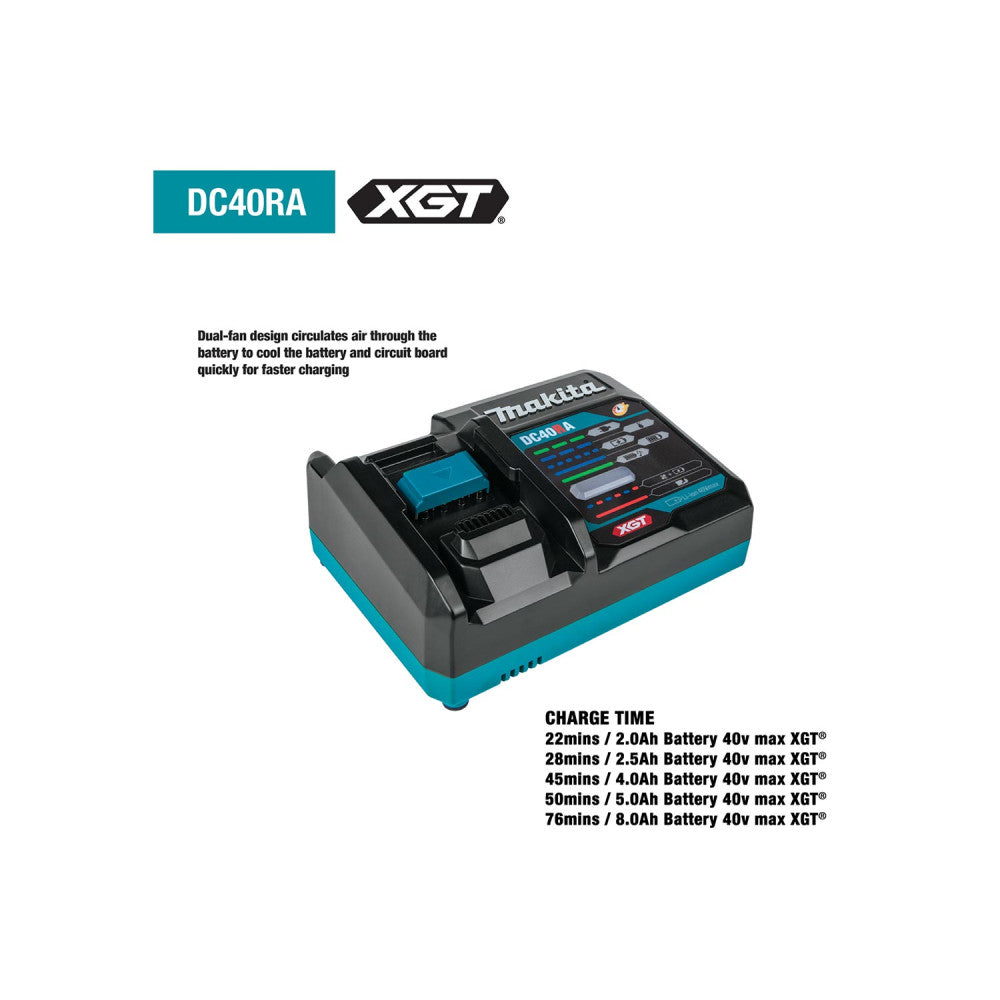 Makita 40Vmax XGT Battery And Charger Starter Pack (4.0Ah) 191J68-8