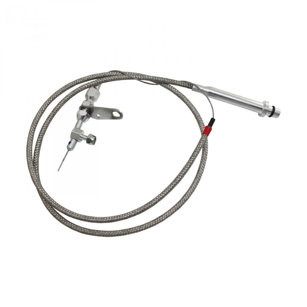 AFTERBURNER 56" Carb Kickdown Cable TH350 Braided Stainless Steel Each