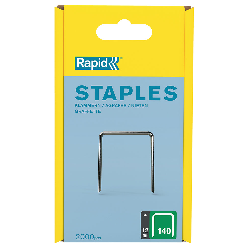 Rapid Staples 140/12 2000pcs Plastic Box