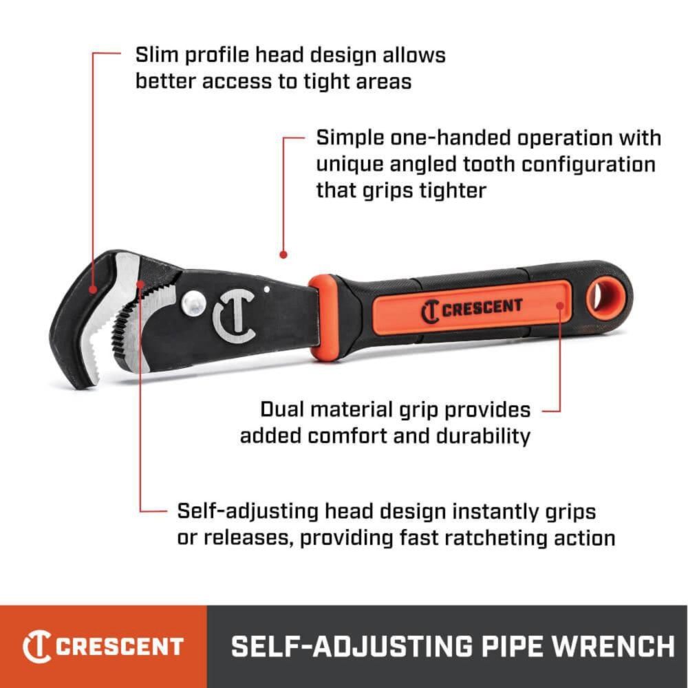 Crescent 12in. Self-Adjustable Pipe Wrench