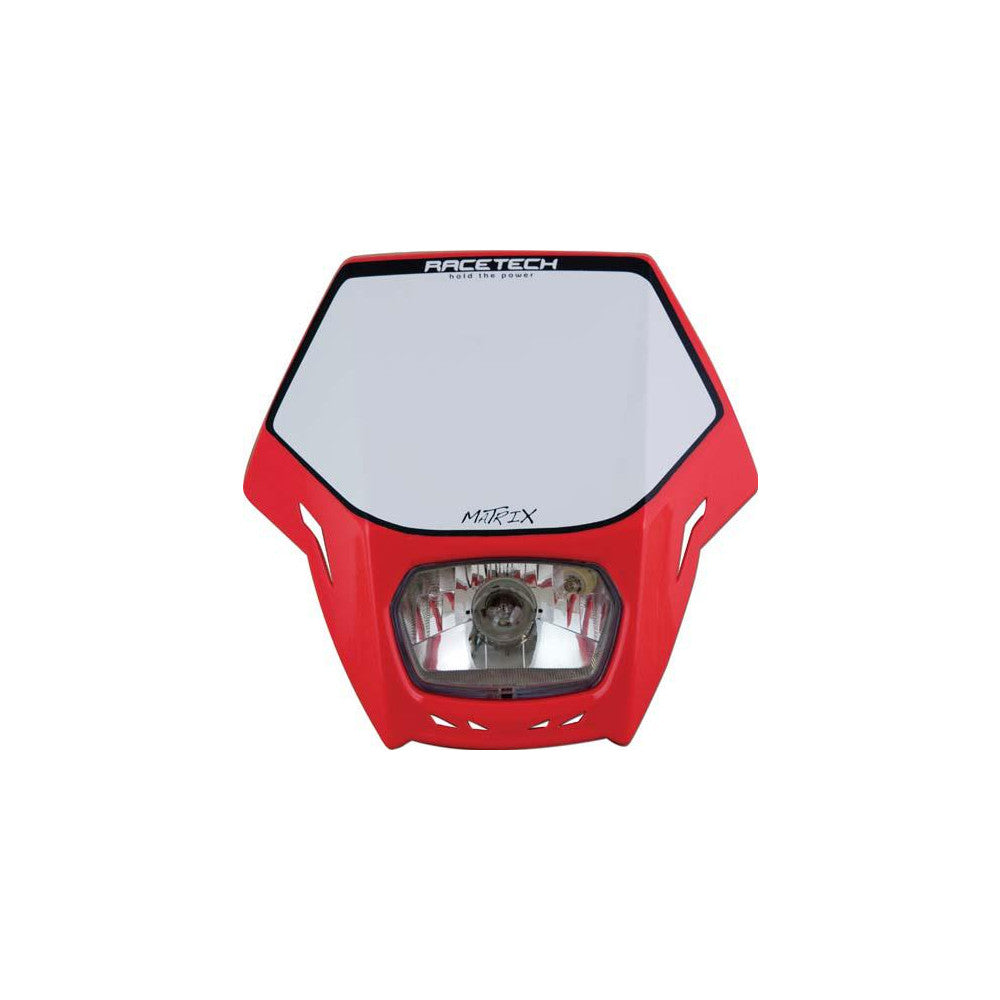 Headlight Rtech Matrix Crf Red E9 Certification For Street Use Incl Park Light &