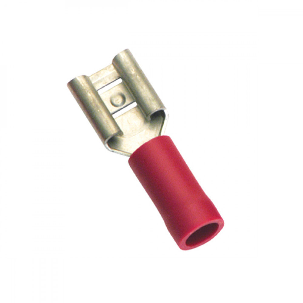 Champion Red Female Push - On Spade Terminal - 100