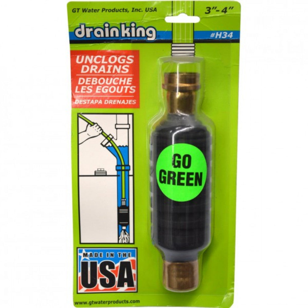 Water Pulse Drain Cleaner #H34 75-100mm Pipes