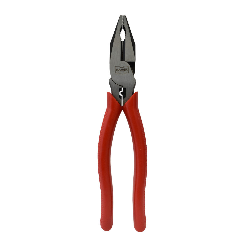 Hamer Tools Universal Pliers 8.5' With Crimper High Leverage Moulded