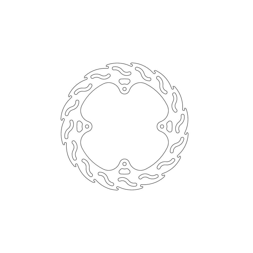 Brake Disc Rear Moto Master Flame Honda CR125R CR250R 02-07 CRF250R 04-20 CRF250