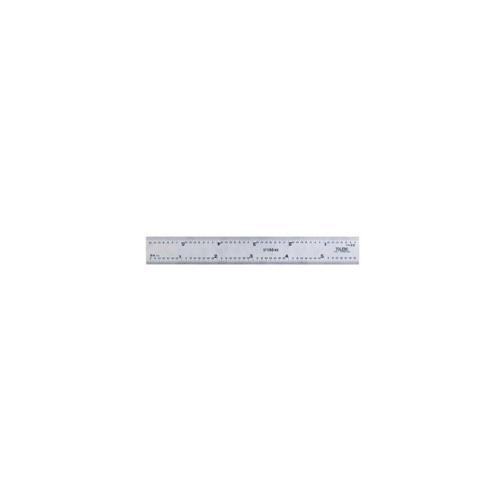 Rule 300mm/12" x 28mm Metric Imperial Double Sided Square Ends Toledo 300MESE