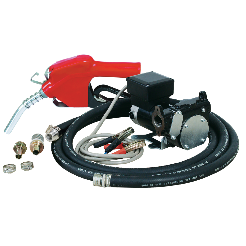 12V Hi-FLow Diesel Pump Kit - Automatic Nozzle
