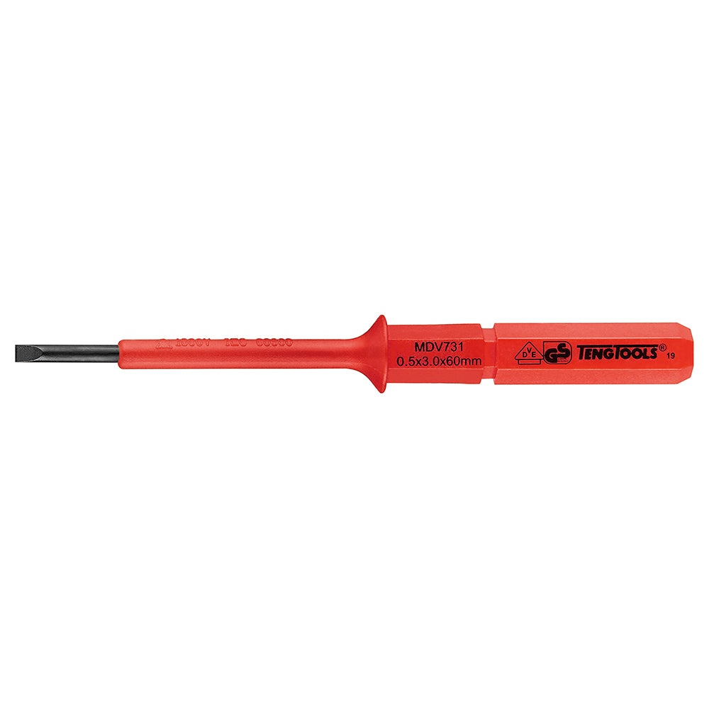 Teng 1000V Screwdriver Interchangeable 3 x 60mm Fl