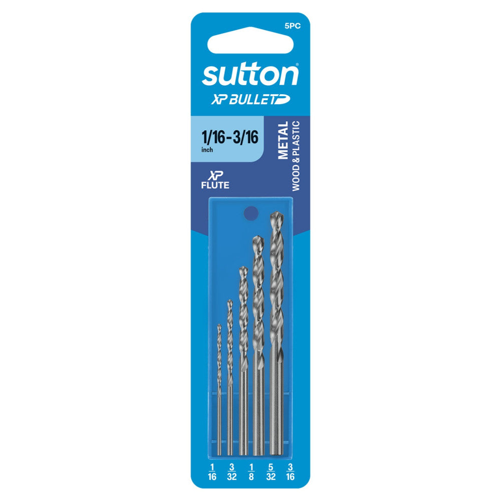 XP Bullet Jobber Drill Refill Set 5 Piece 1/16-3/16in