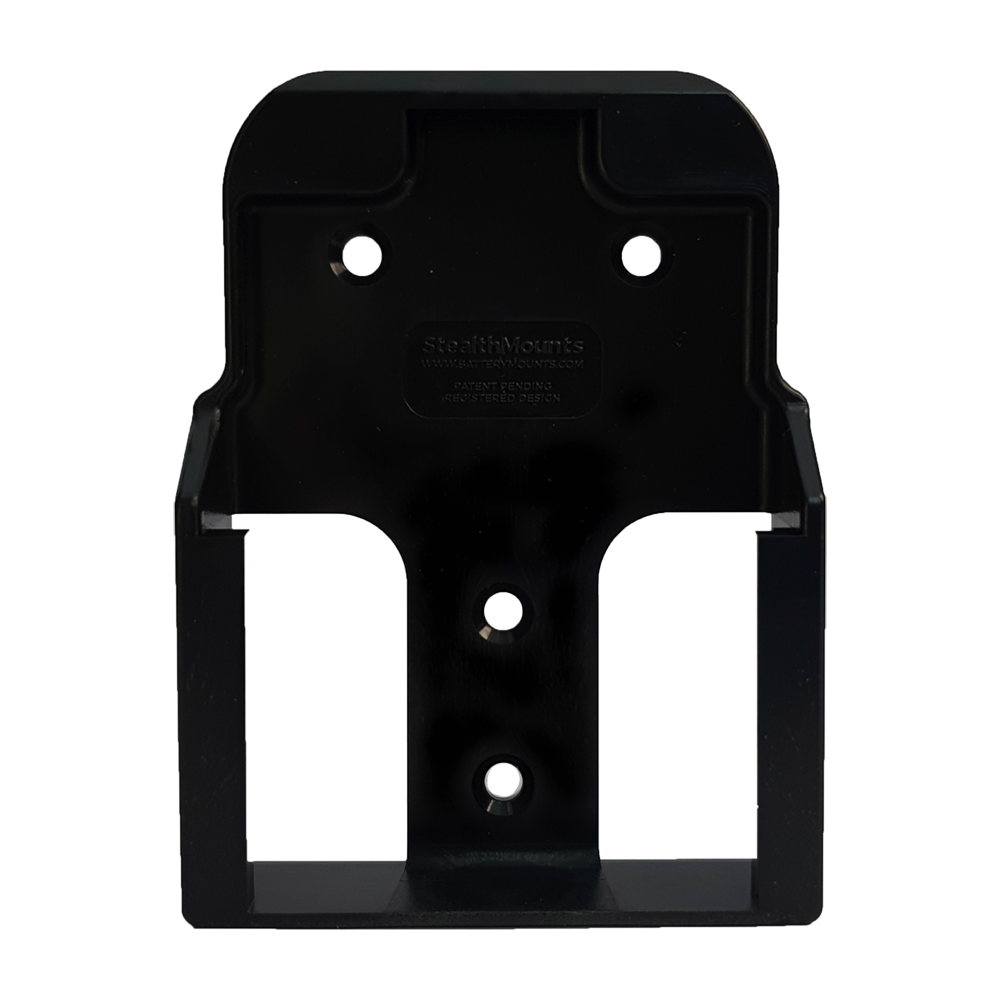 StealthMounts BLACK BATTERY MOUNT FOR RIDGID AND AEG 18v - 6 Pack