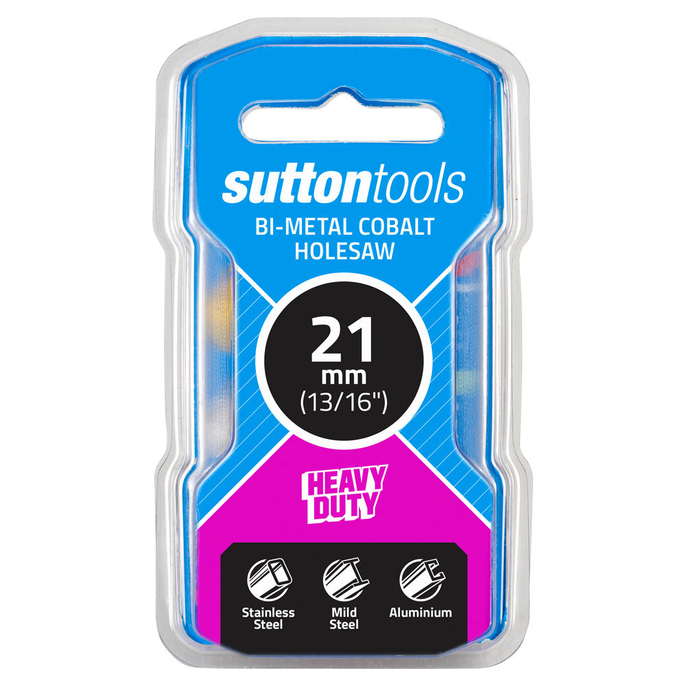 21mm Sutton Tools Bi-Metal Cobalt Holesaw