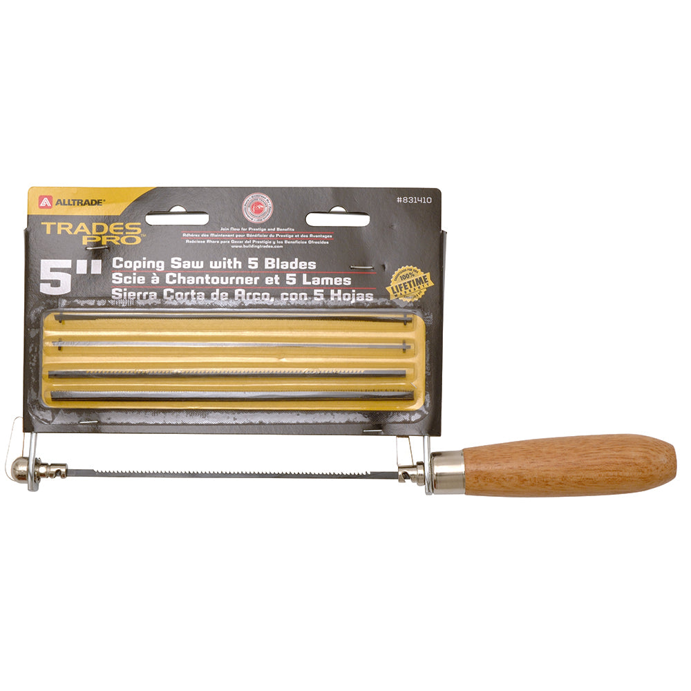 Trades Pro 165mm Coping Saw With 5 Blades