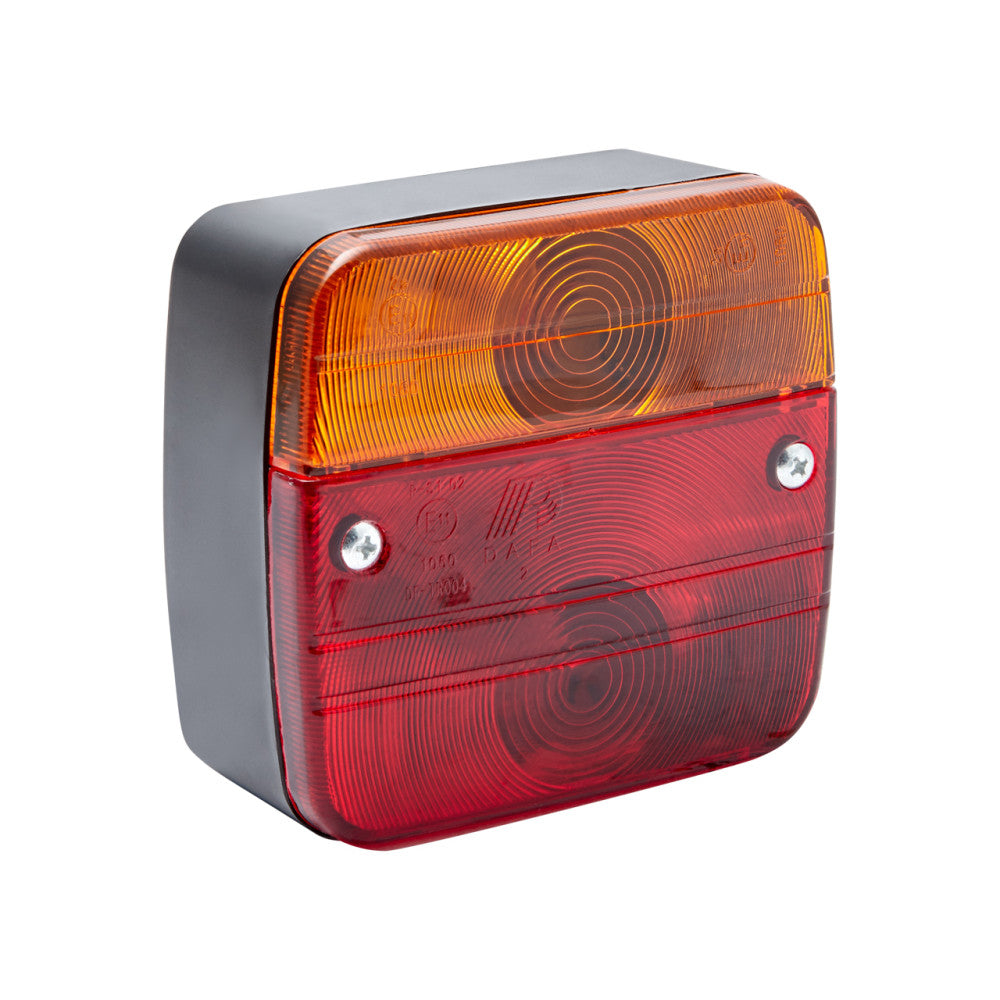 Square 12 Volt Combination Tail Light - No Reflector