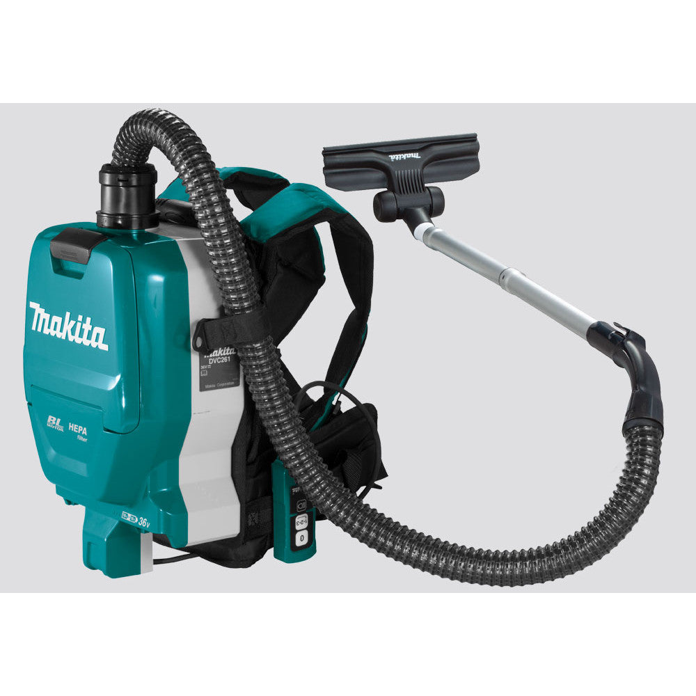 Makita 18Vx2 Cordless 32mm Brushless Backpack HEPA Vacuum (Skin Only)
