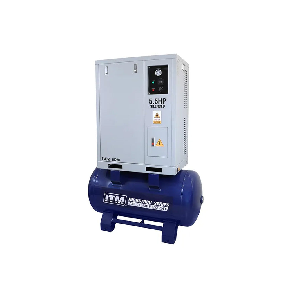 Itm Air Compressor, Silenced Cabinet 3 Phase, 5.5H