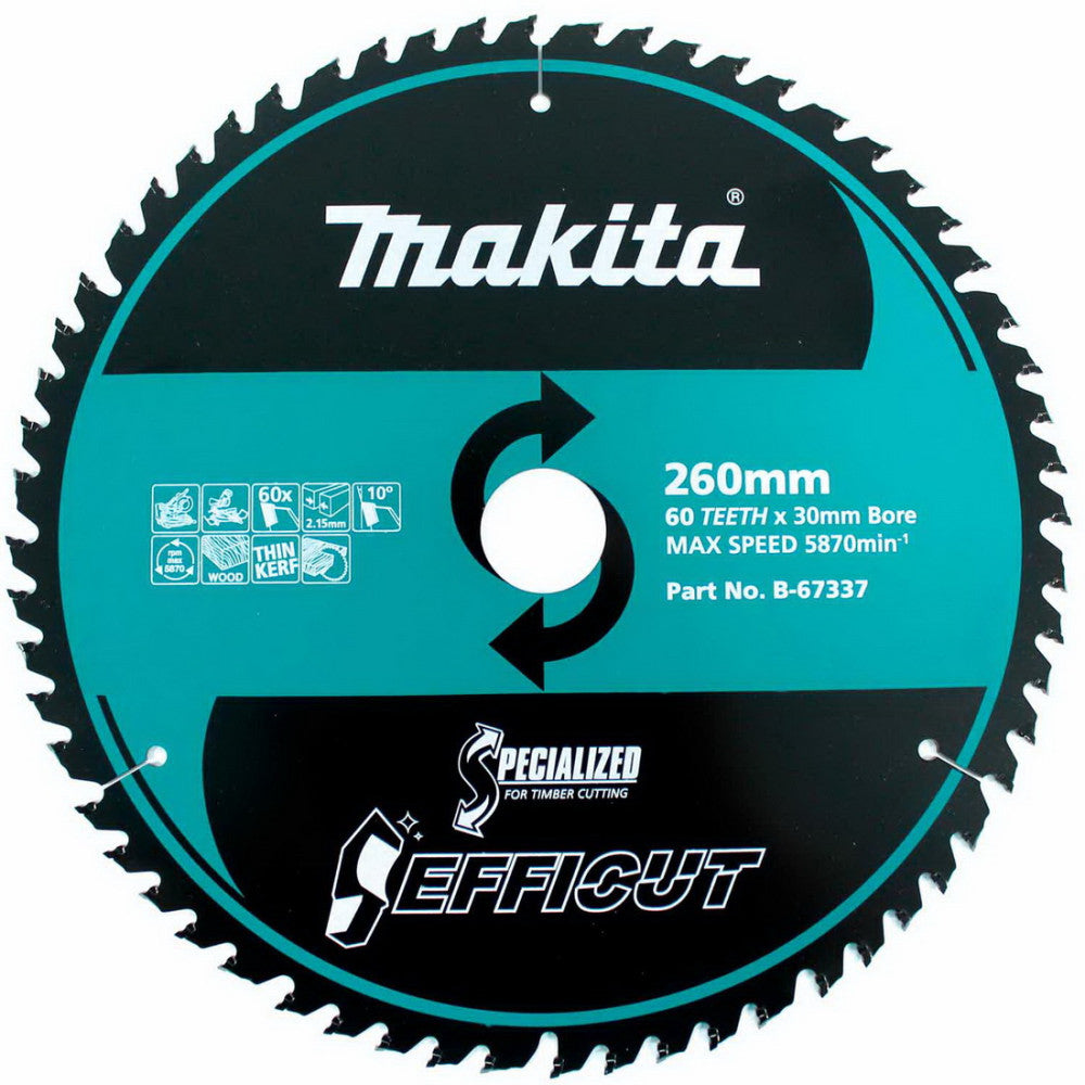 Makita Efficut Saw Blade 260x60T Wood