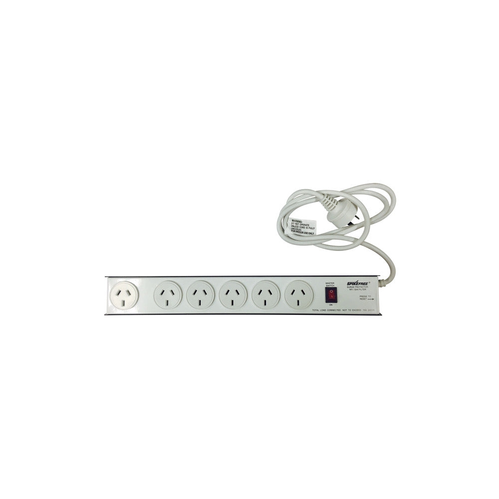 6 Way Outlet Metal Cased Multi Box