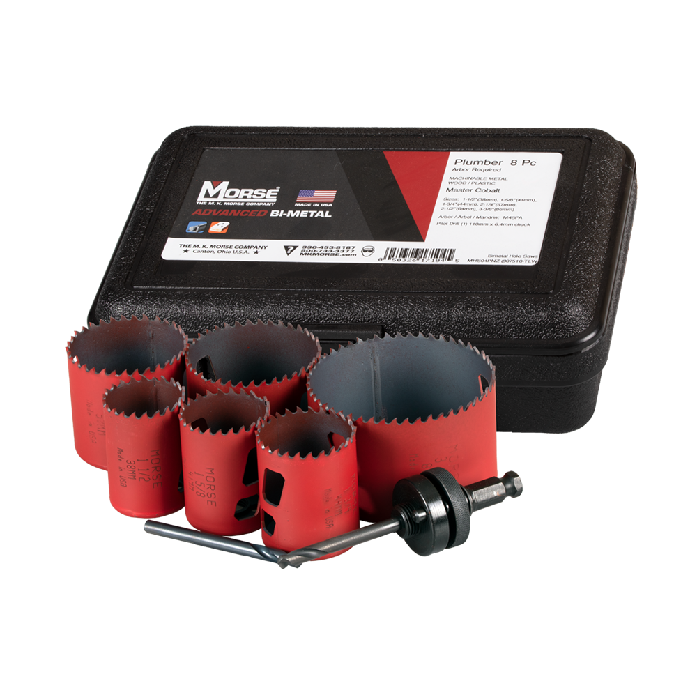 MORSE Plumbers Holesaw Set - 8pc