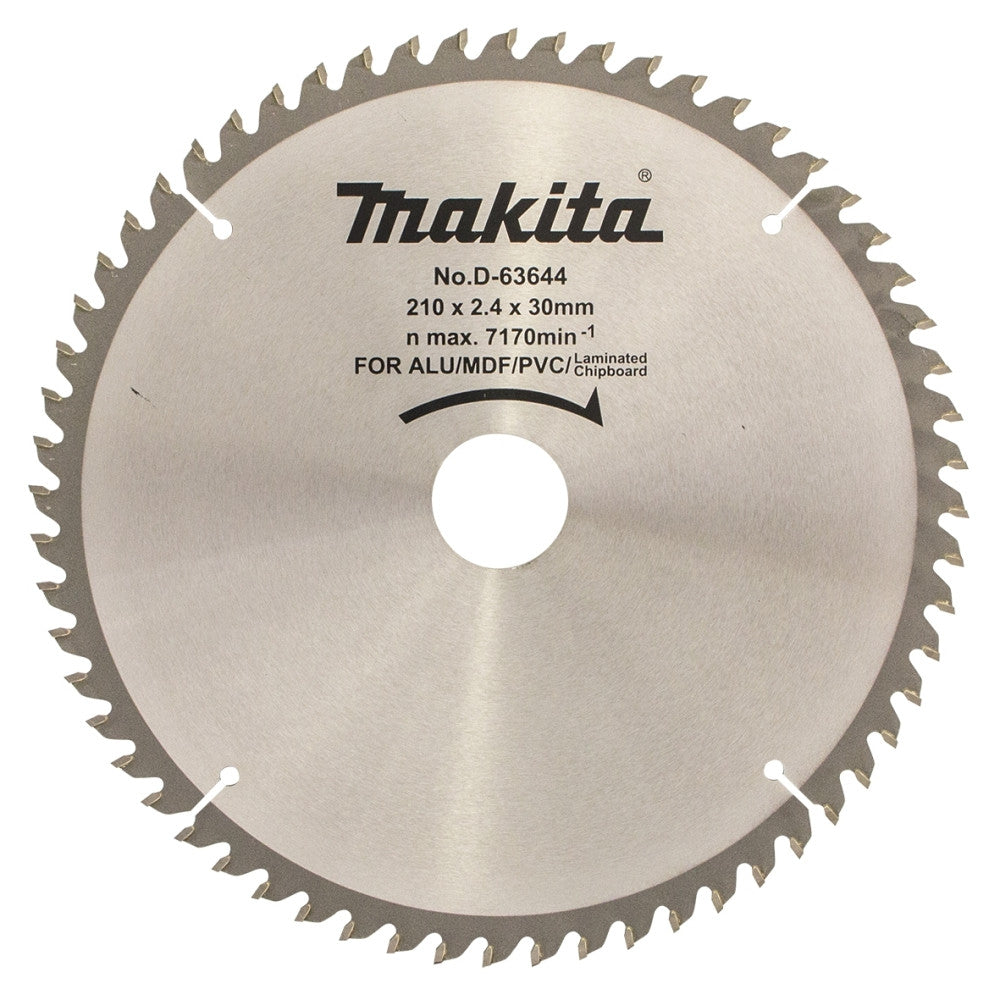 Makita Multi-Material TCT Blade 210mm 60T D-81430