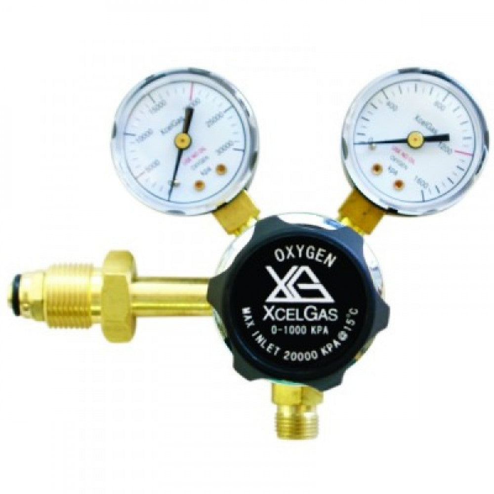 Xcelgas Oxygen Regulator - Side Entry
