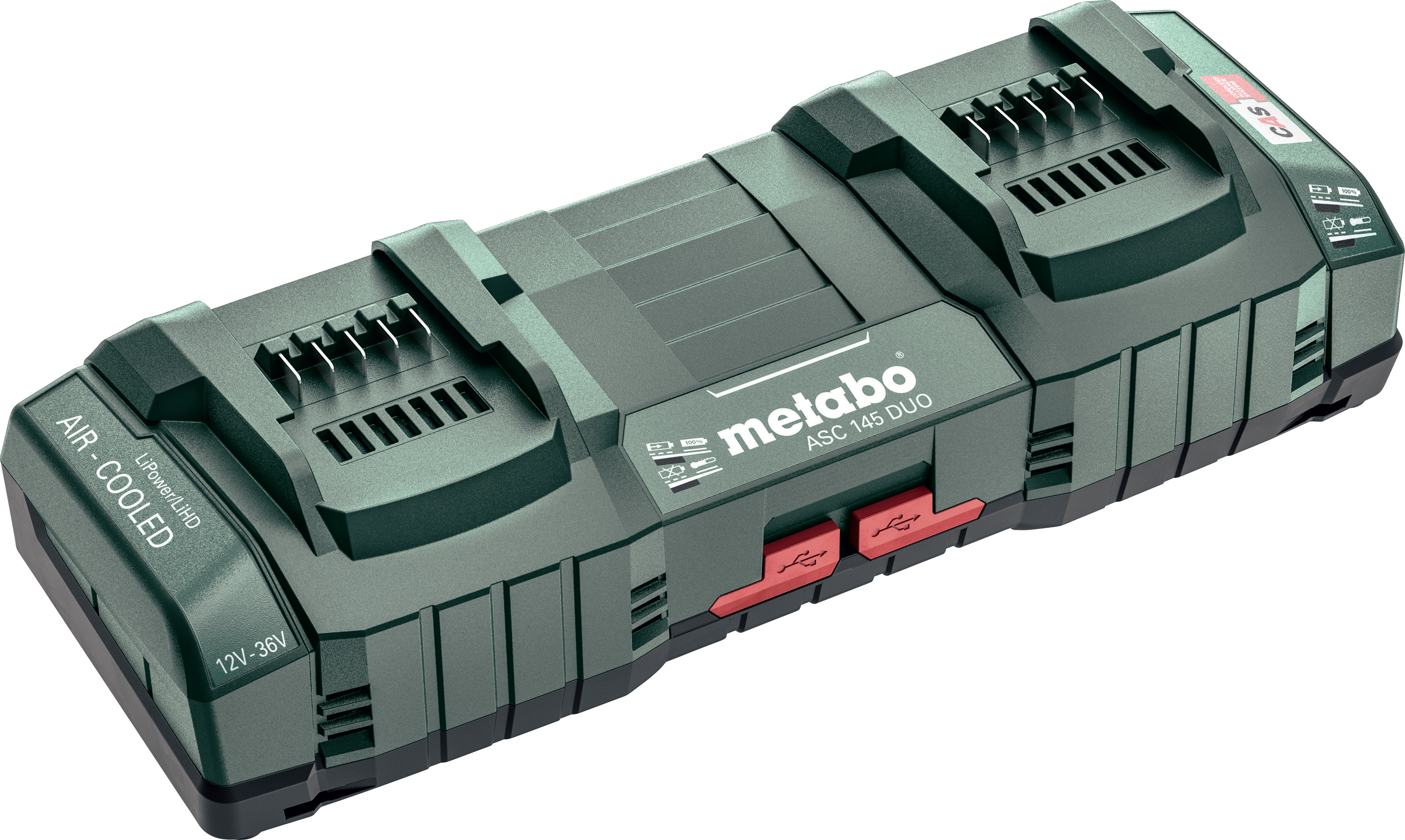 Metabo 12 V - 36 V ASC 145 Duo Air-cooled Slide-on Battery Pack