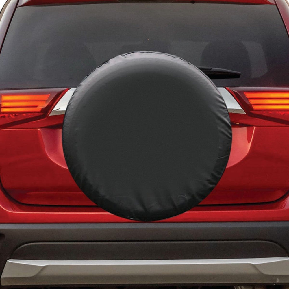 Plain Black Tyre Cover Large