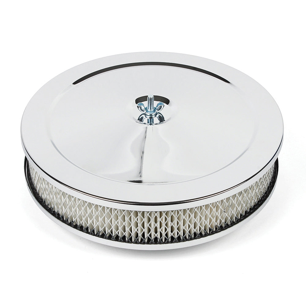 Air Cleaner Chrome 10 x 2" Raised Base Paper Element