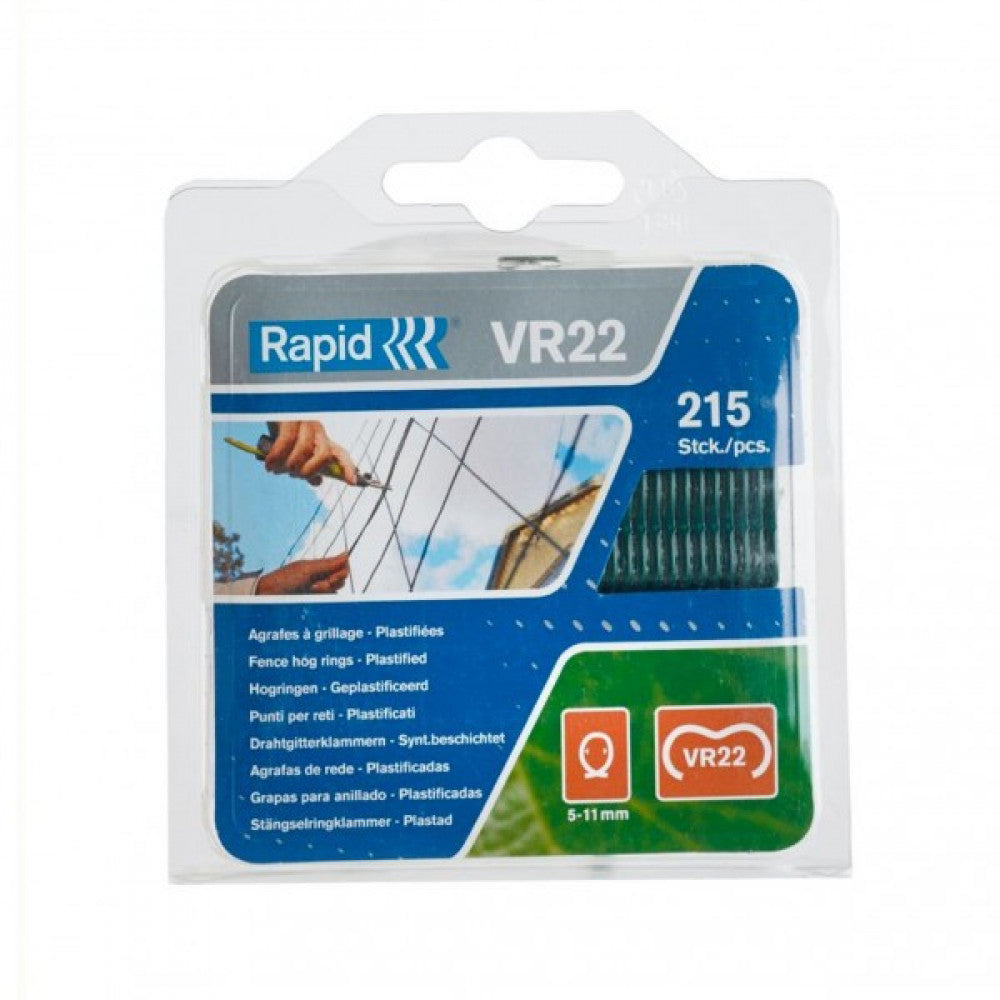 Fence Hog Ring Staples VR22 Green 215pcs