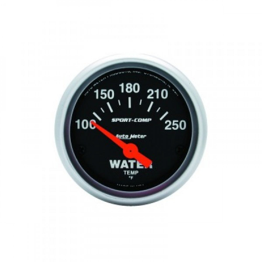 Autometer Sport-Comp Water Temp 100-250F Sse