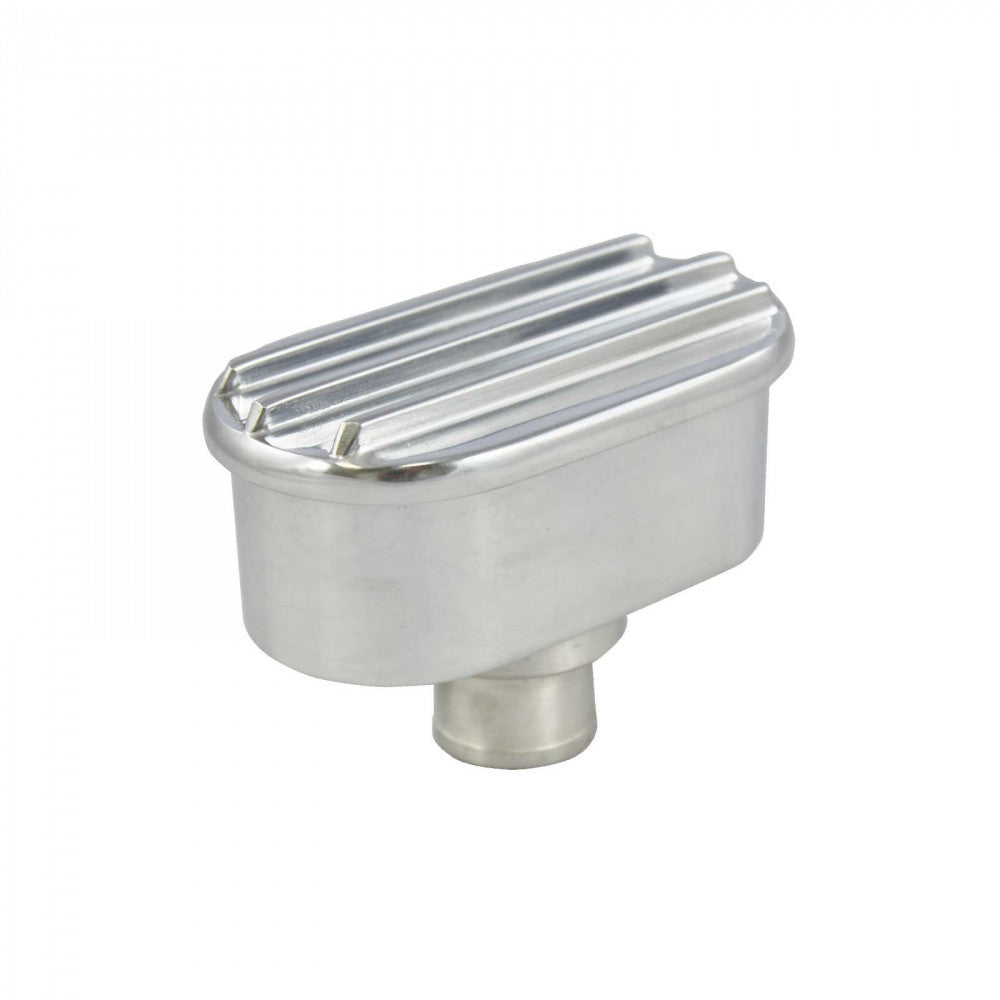 TSP Breather Finned - Push In - Polished Alloy #TSP8486