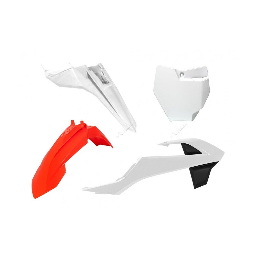 Plastic Kit 4Pcs Front & Rear Fenders & Radiator Shrouds & Front Numberplate Ktm