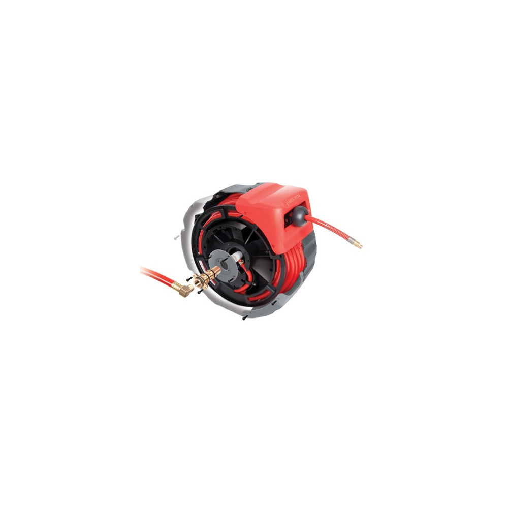 Jamec Air Hose Reel - Retractable - 12.5mm (1/2") - 15 Metres - PVC Hose