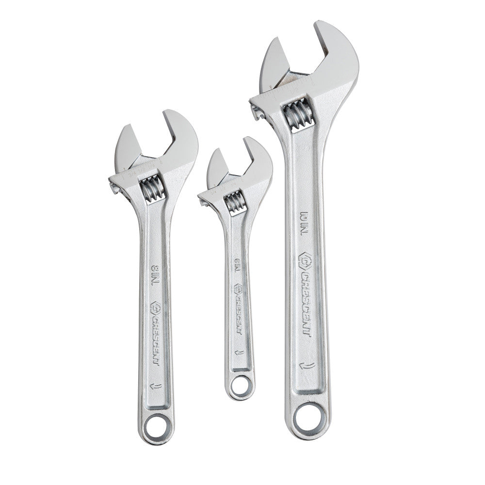 Crescent 3Pc 150mm, 200mm & 250mm Adjustable Wrench Set