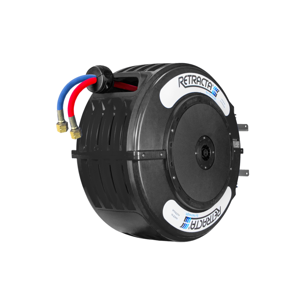 Retracta Hose Reel - Oxy/Ace Twin Hose 3/8" 20M Black