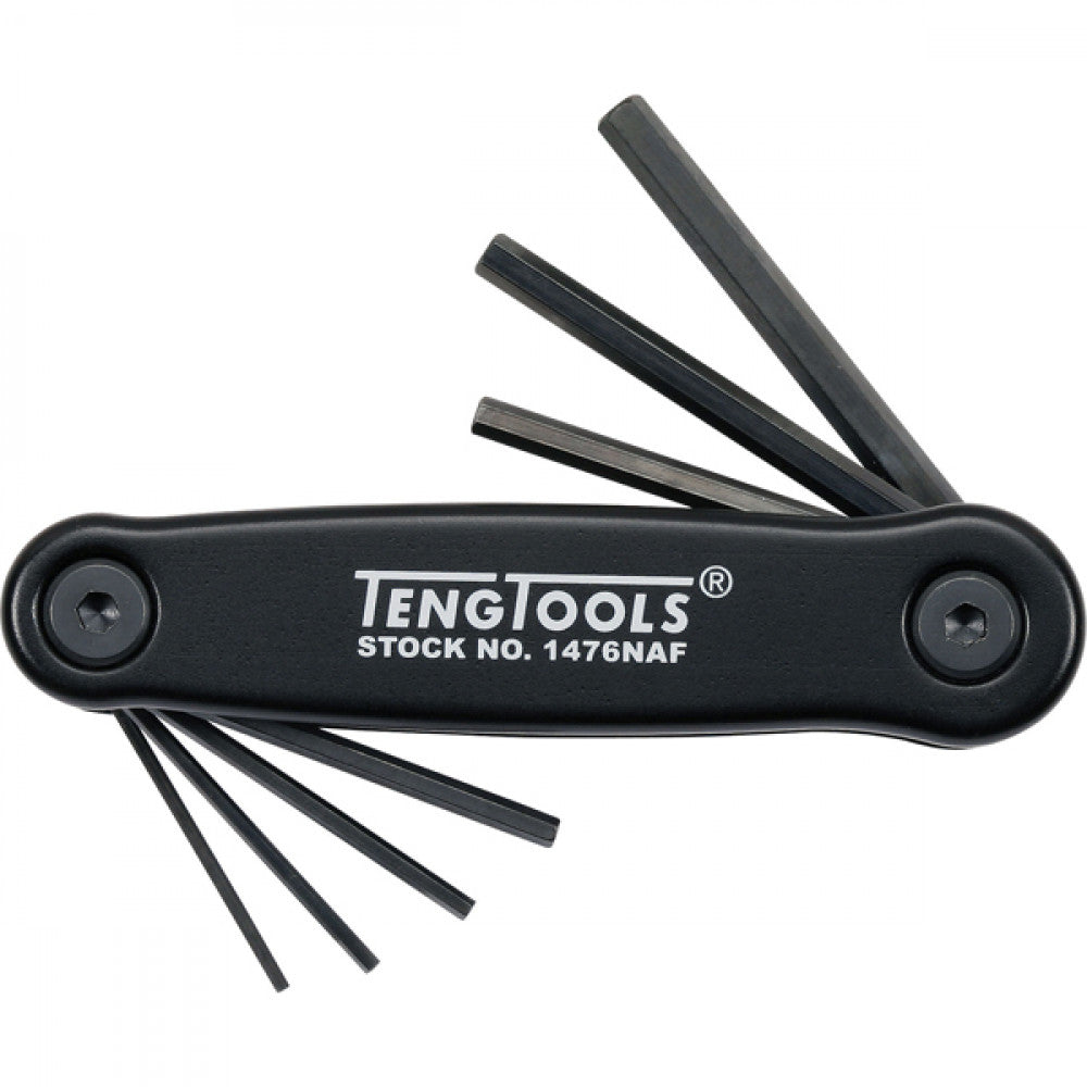 Teng 7Pc Fold-Up Af Hex Key Set - 1/16-7/32in