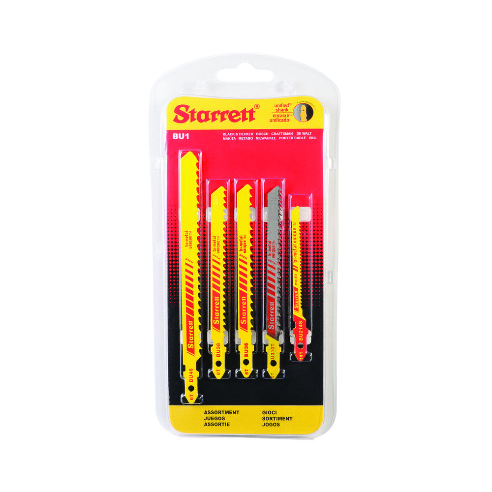Starrett Jigsaw Blade Wood Cutting Assortment Set 5pce