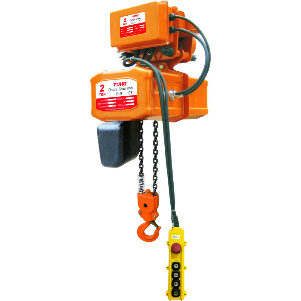 Toho Electric Chain Hoists Single Phase With Electric Trolley