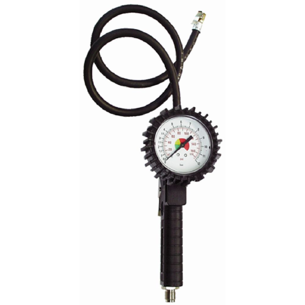 Tyre Inflator With Clip-on Chuck. Made In Italy
