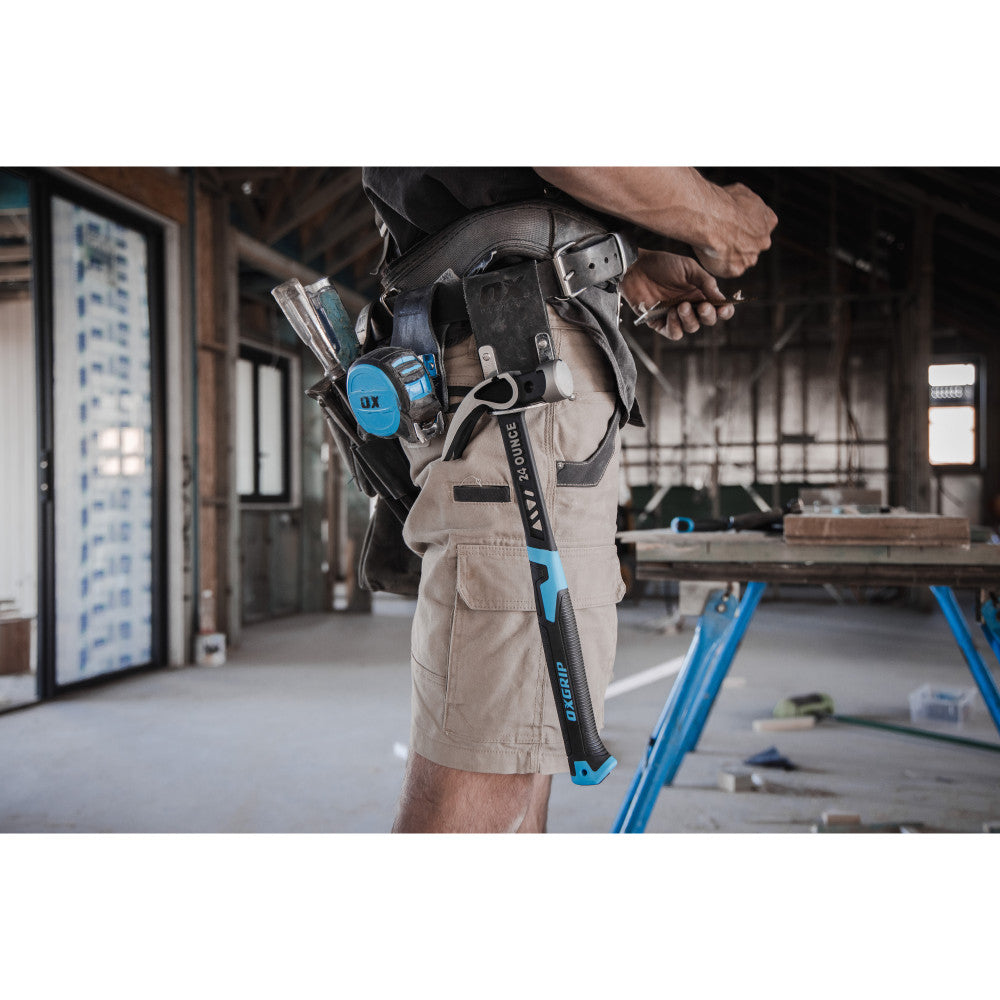 OX Pro Ultrastrike Smooth Faced Curved Claw Hammer - 24 Oz