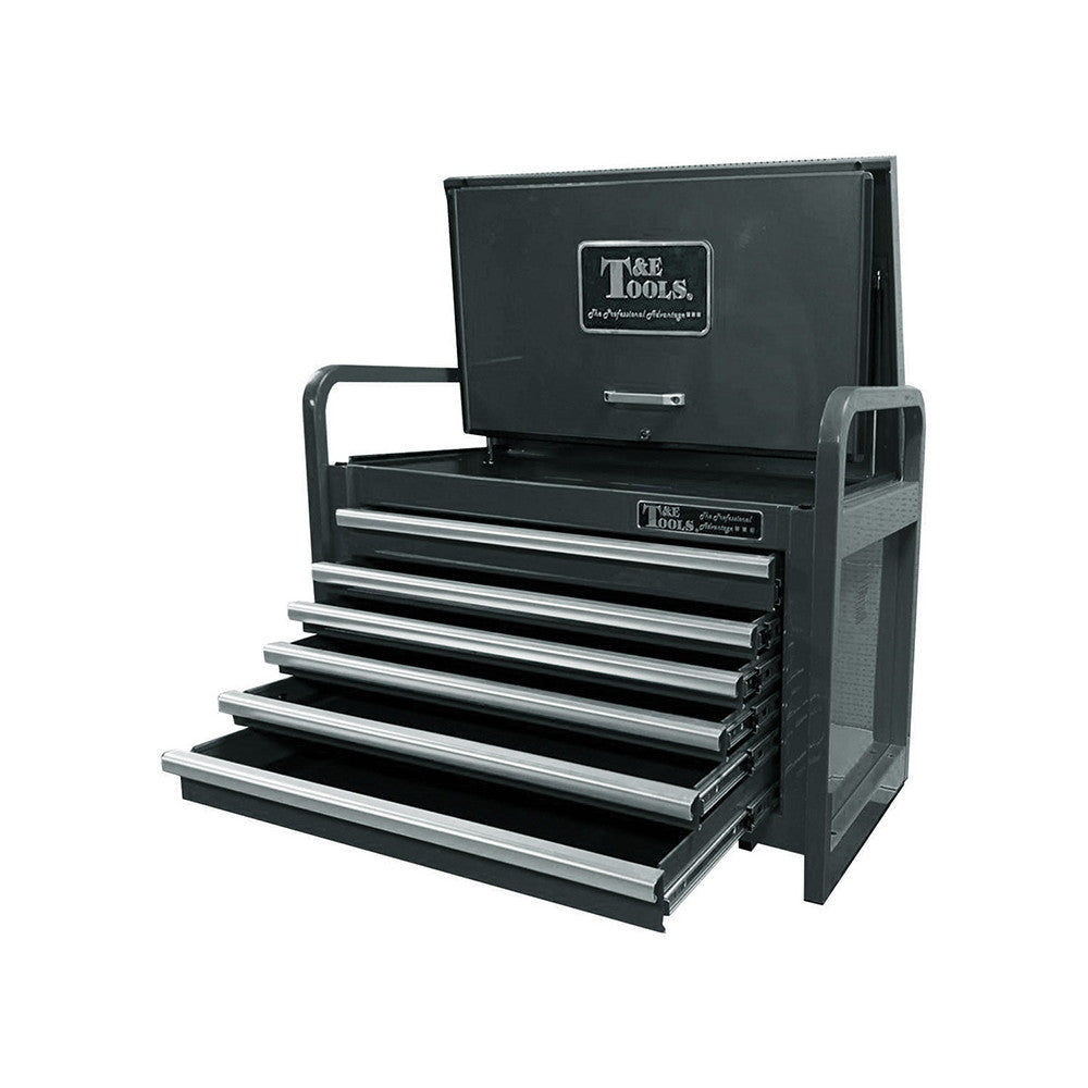 T&E Tools Tool Chest 34", Heavy Duty Road Maintenance, Black