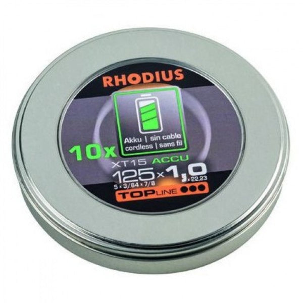 Rhodius TOPline XT15 125x1.0mm C/O Discs In Tin