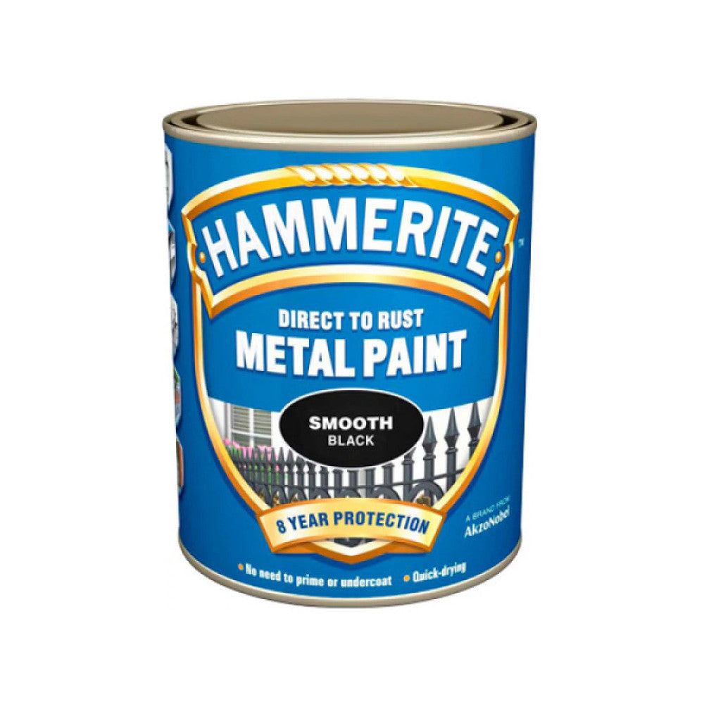 Hammerite Smooth Black 2.5Litre