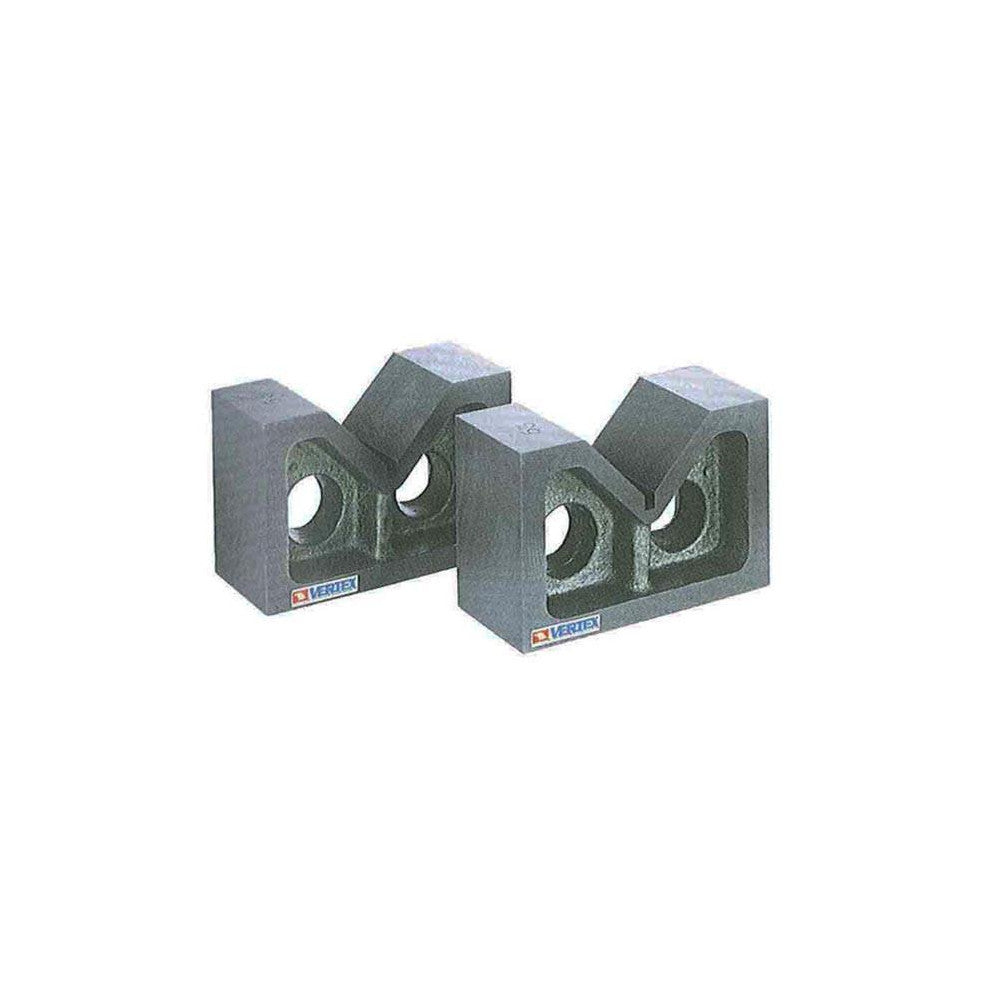 206 L x 103 W x 143mm H Cast Iron Vee Blocks (Pairs) - Was - TOP0008