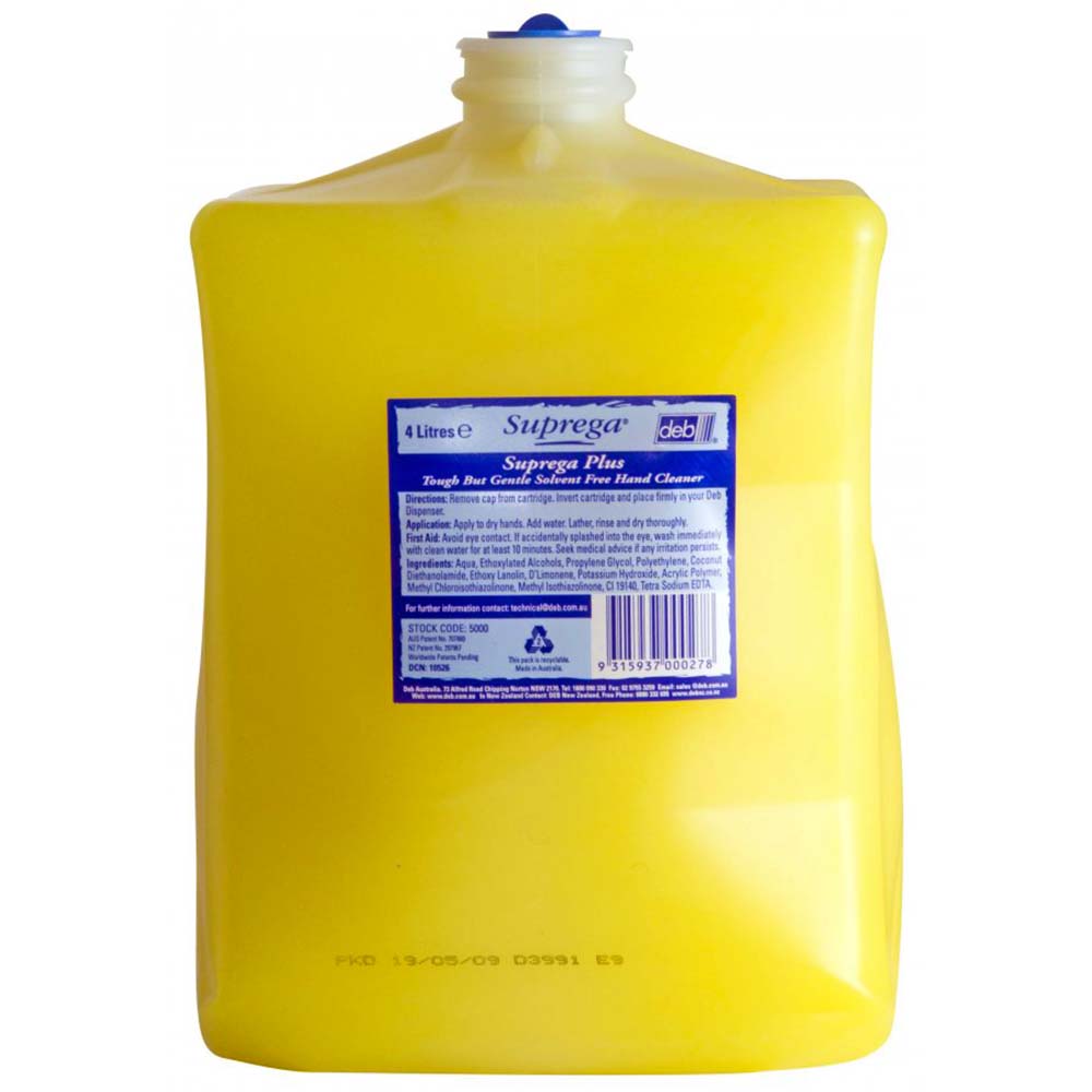 Suprega Plus Tough Hand Cleanser 4L Cartridge