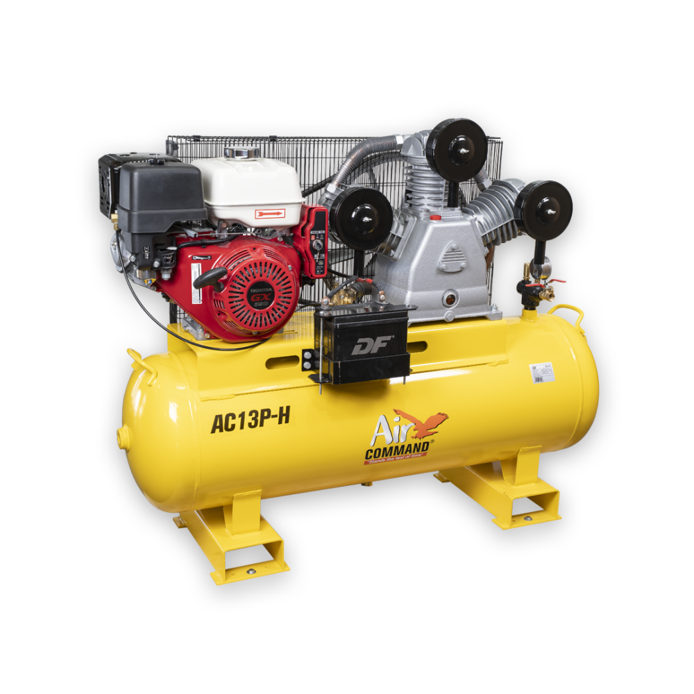 Air Command AC13P-H Stationary Petrol Compressor 150L Honda GX390 E/S Engine