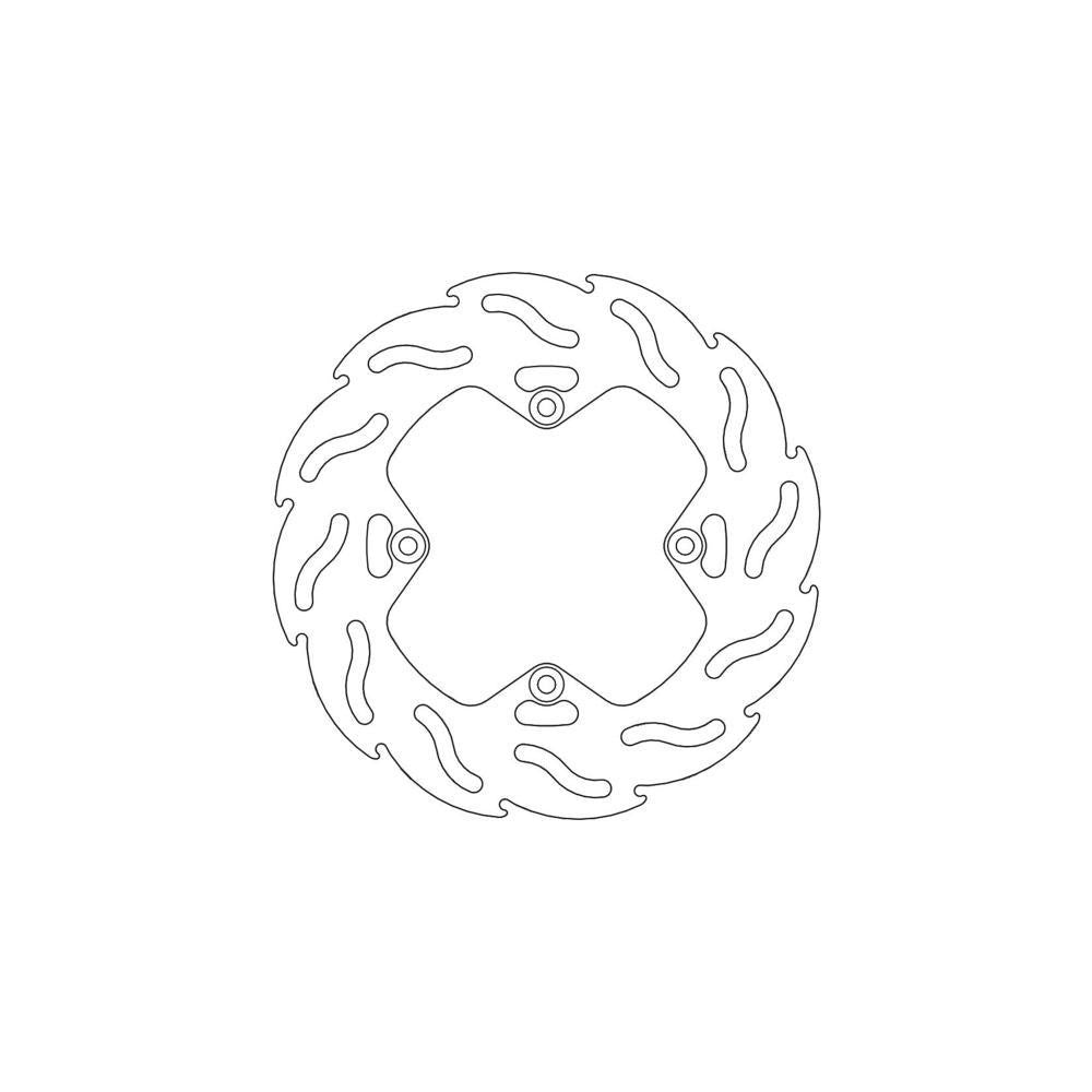 Brake Rotor Moto Master Flame Rear Suzuki Rm85 05-21