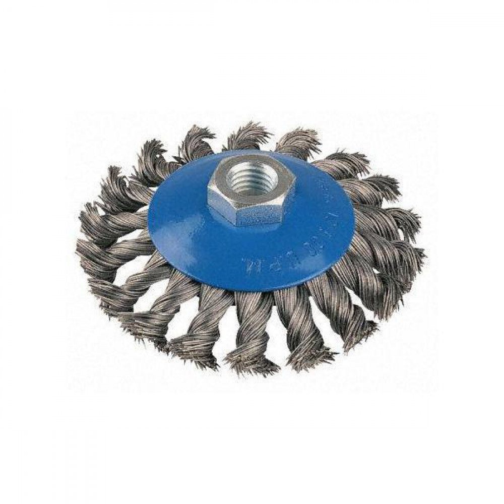 115mm T/K Twisted Knot Bevel Wire Brush M14x2 24G