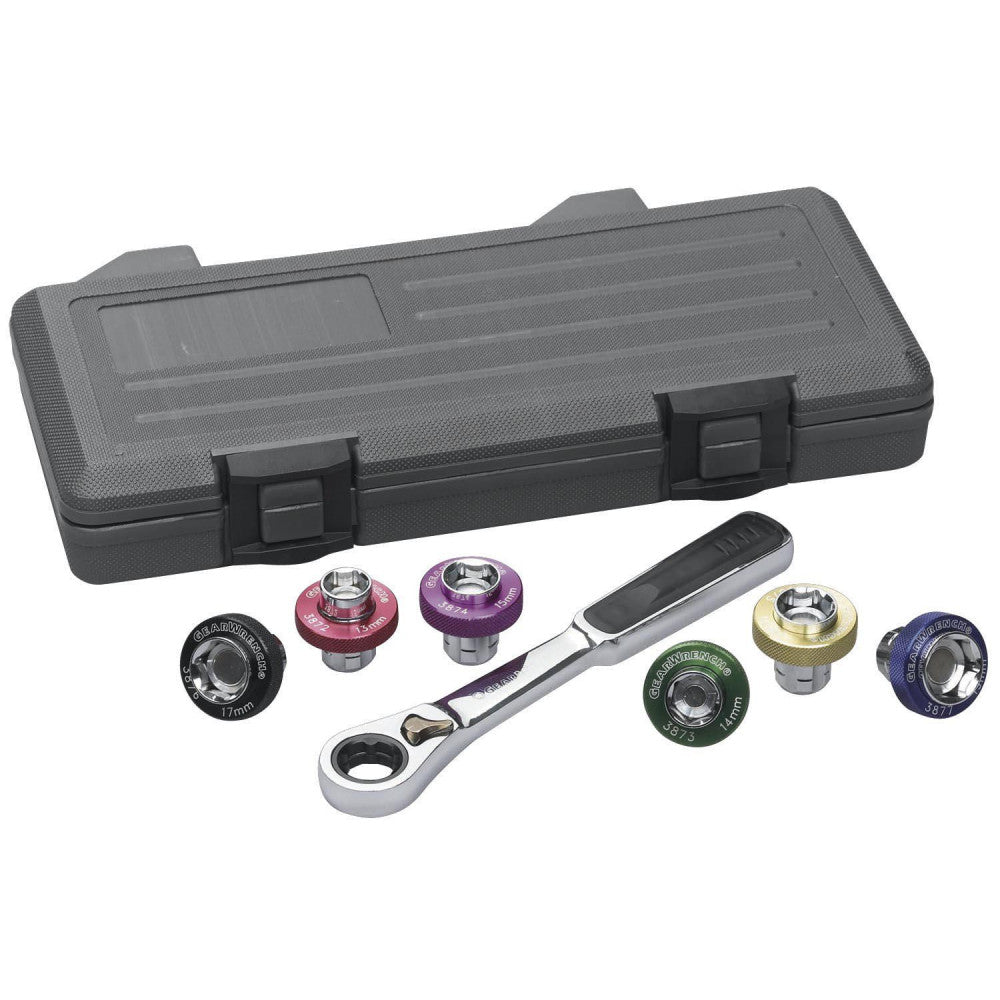 GEARWRENCH Auto Specialty - Socket Set Magnetic Oil Drain Plug BlowMold Case 7Pc