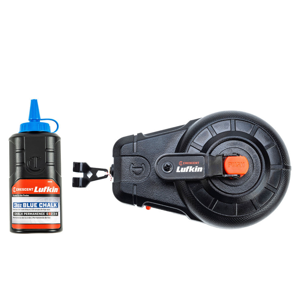 Crescent Chalk Reel, 100', 3:1, Blue Chalk, 3.0 Oz - CLP100B