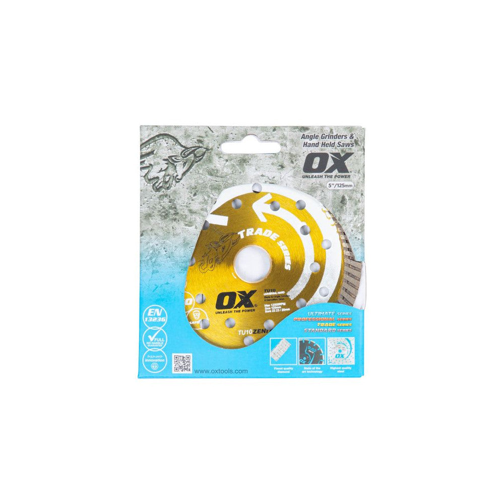 OX Premium Turbo Segmented Blade 125mm - Universal/Hard